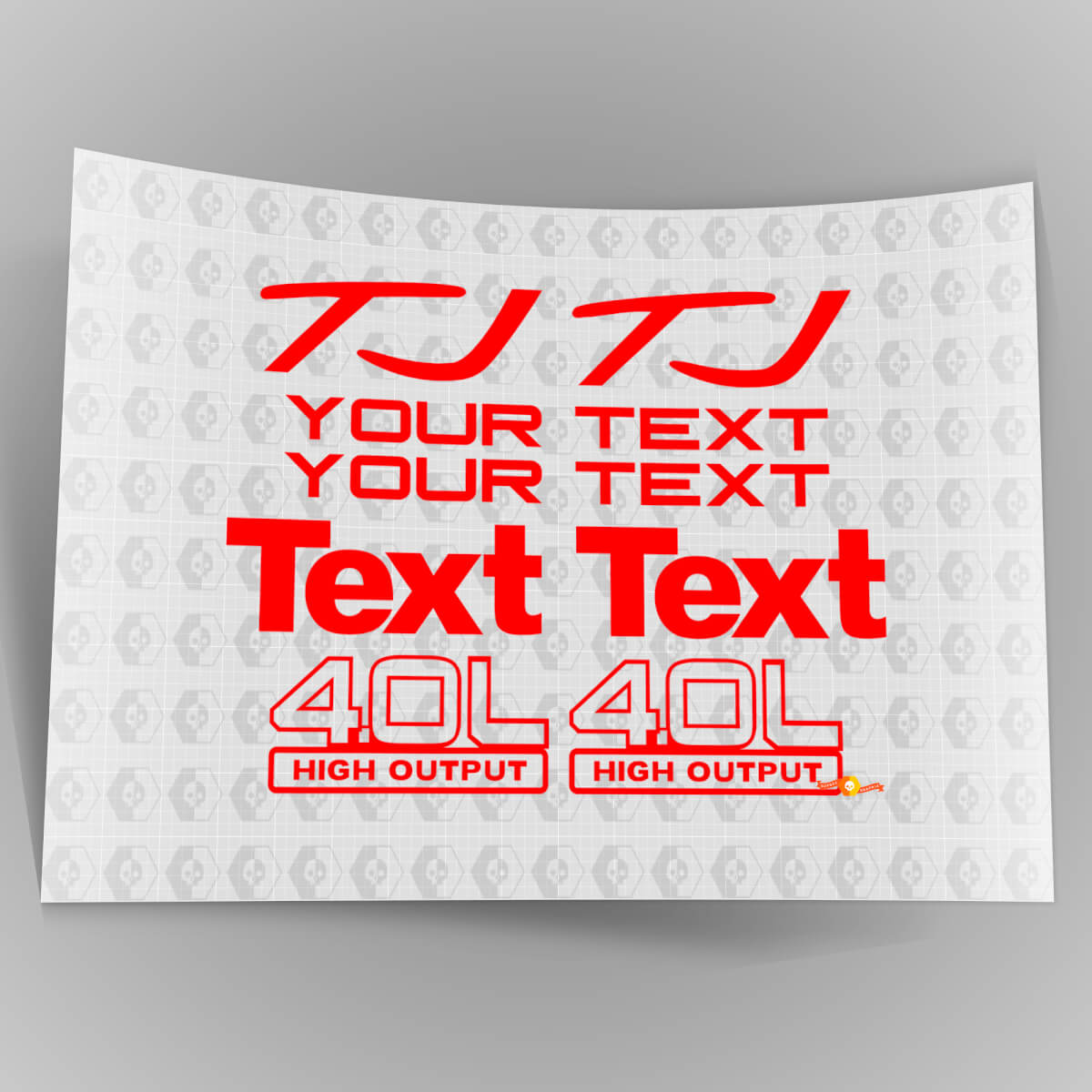 Jeep Wrangler Sport 4.0 high output STICKERS DECALS KIT YJ TJ