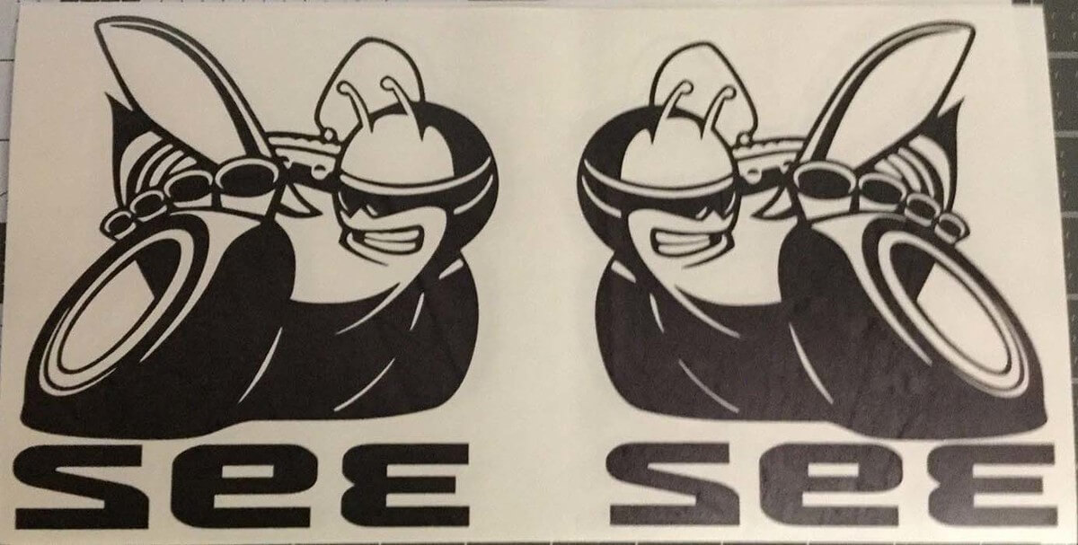VINTAGE DODGE BOYS Scat Pack Sticker Super Bee 392 black or white Scatpack