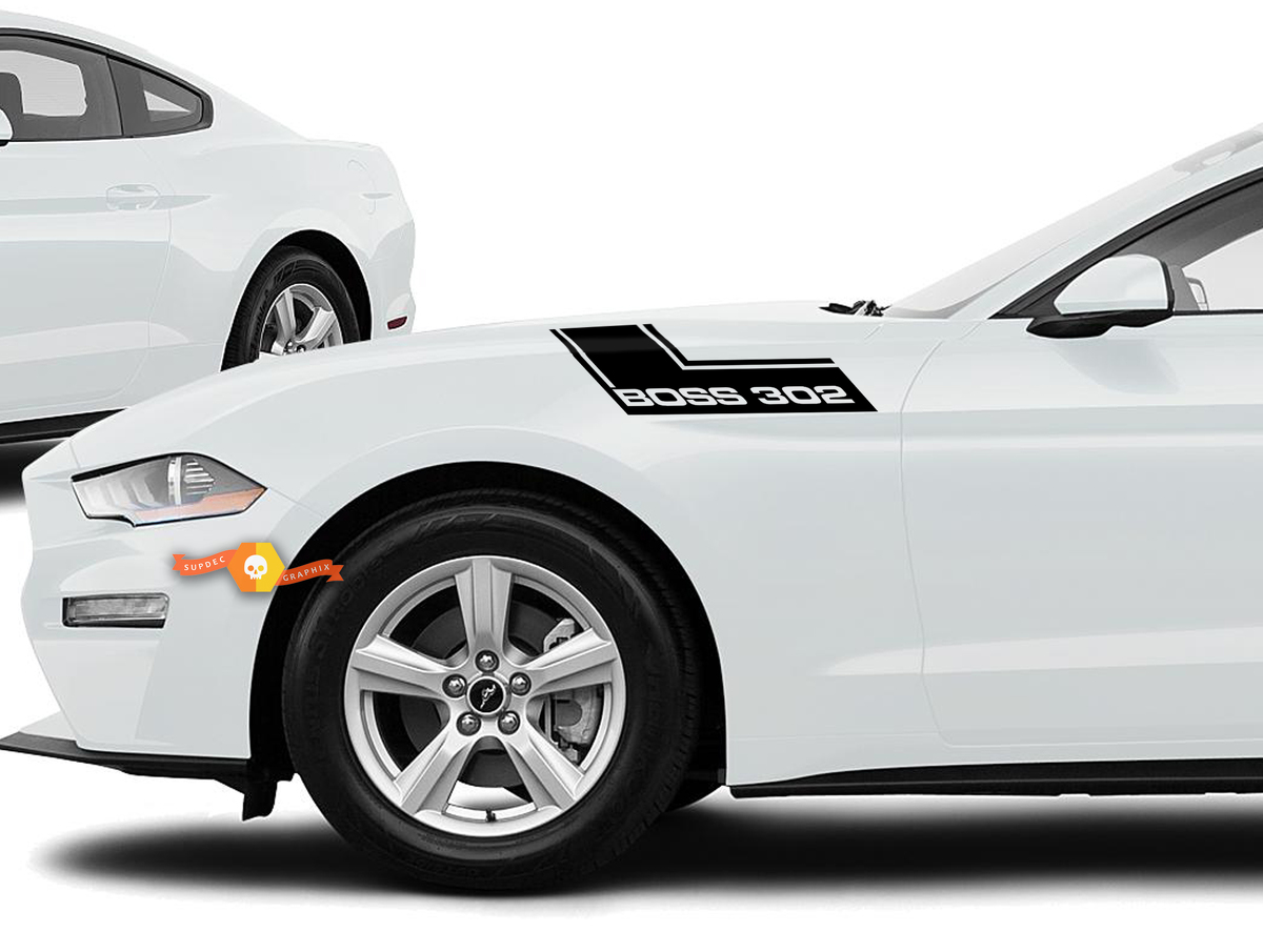 2015 - 2020 Ford Mustang and BOSS 302 Fender/Hood Sticker Decal Kits, Very Nice
