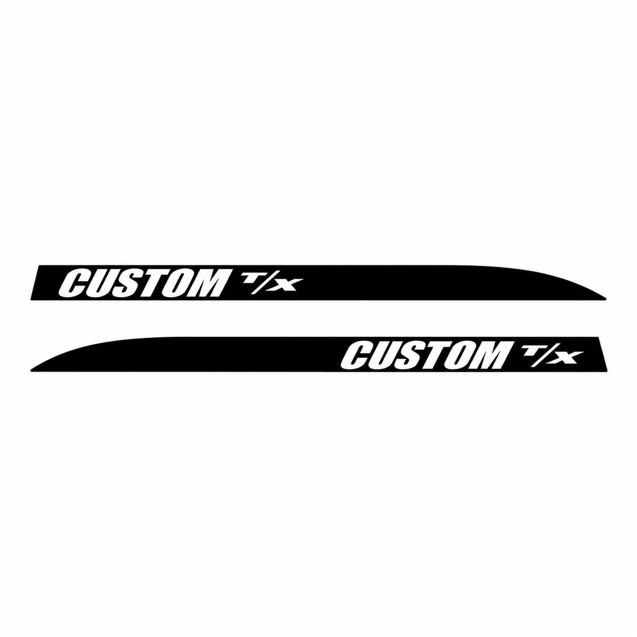 CUSTOM T/X Rear Quarter Spear Pair Rear Fender Vinyl Decal Sticker for Dodge Charger 2006-2010