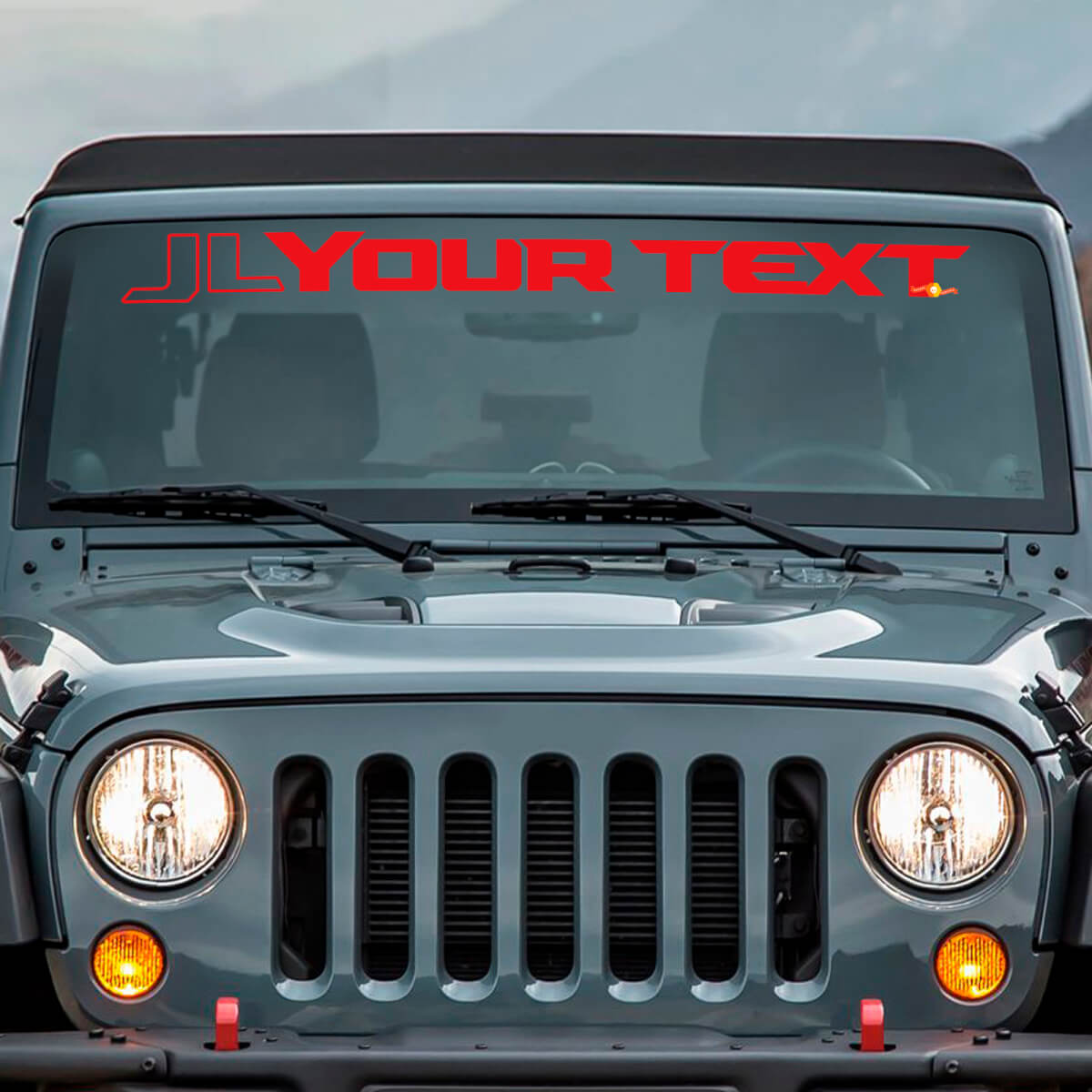 Jeep Wrangler JLJLU Wrangler Windshield Banner Vinyl Sticker Decal
