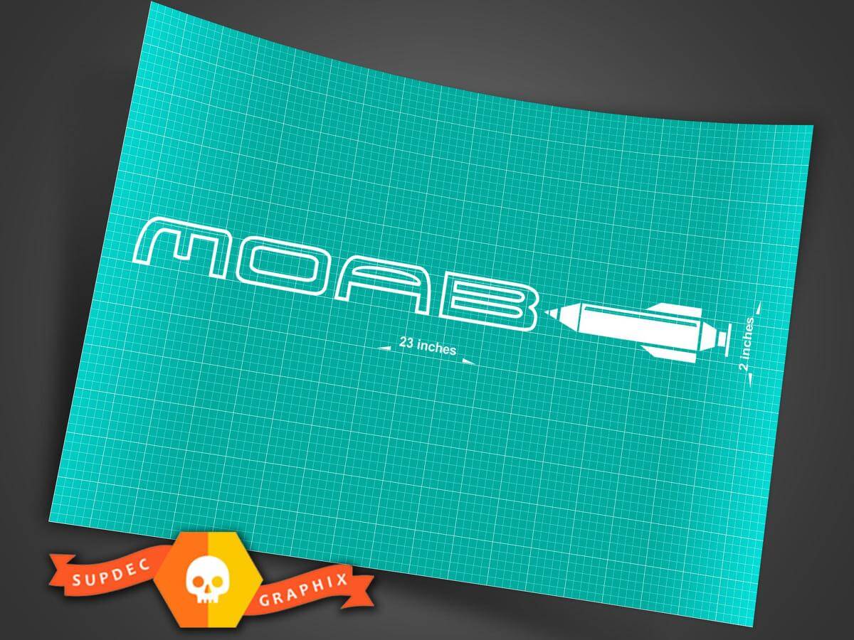 Autocollants décalcomanies de capot et d’aile Moab Wrangler 2 pour Jeep TJ JK CJ YJ Rubicon