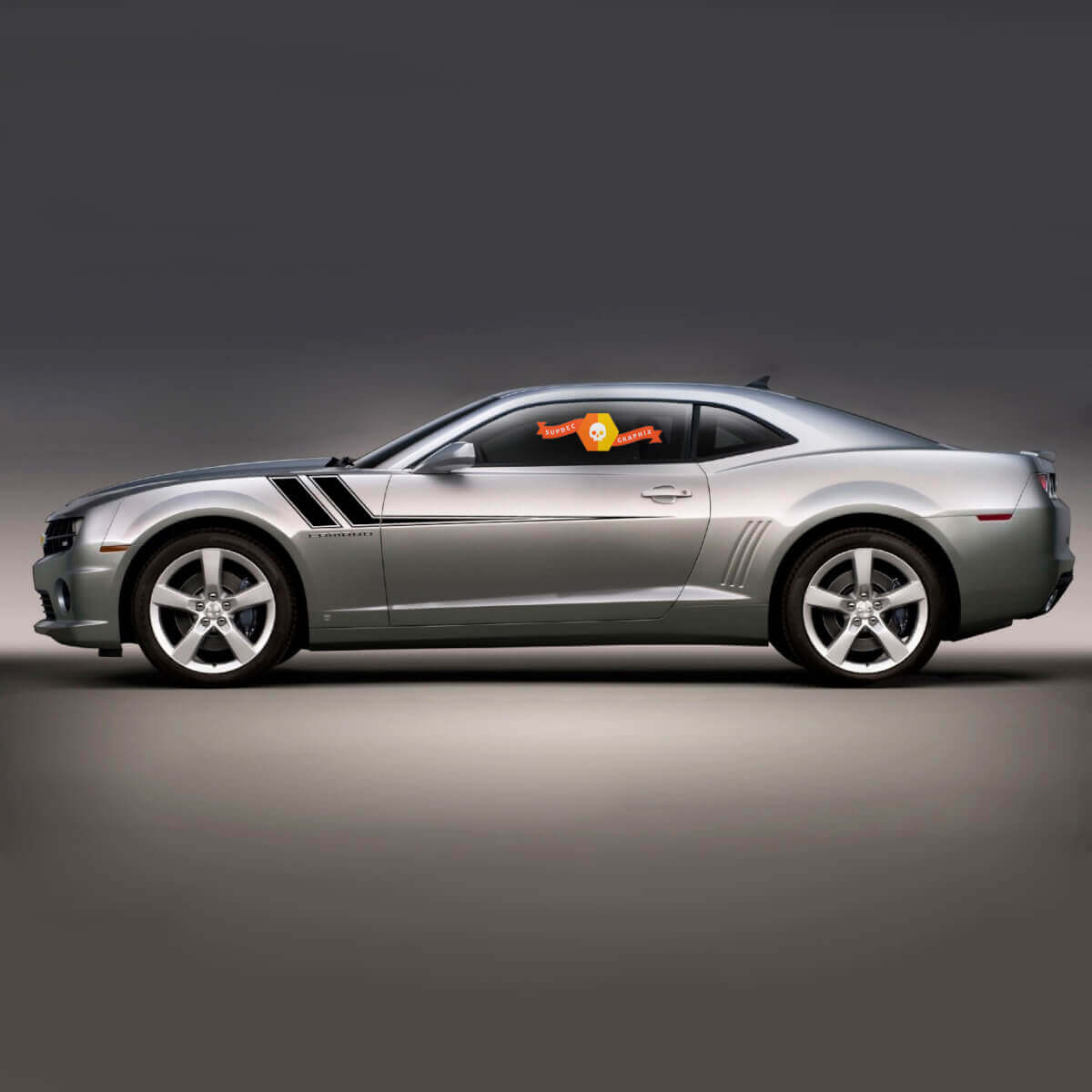 2010 2011 2012 2013 2014 2015 Chevy Camaro Fender to Side Rally Stripes Stickers Decals