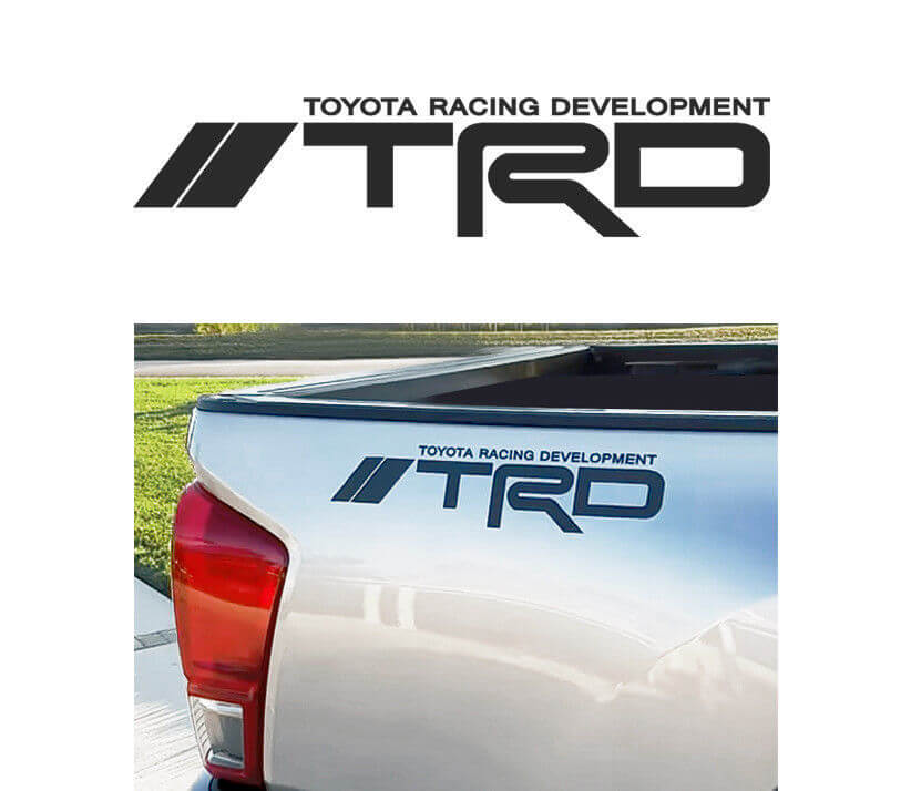 Toyota TRD Off Road Racing Tacoma Tundra Truck offroad Pair Decal Sticker logo B