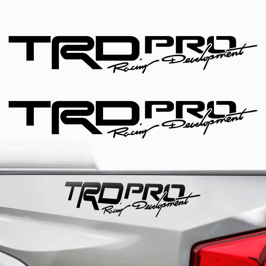 TRD Pro Racing Development Bedside Vinyl Decal Sticker for Toyota Tacoma