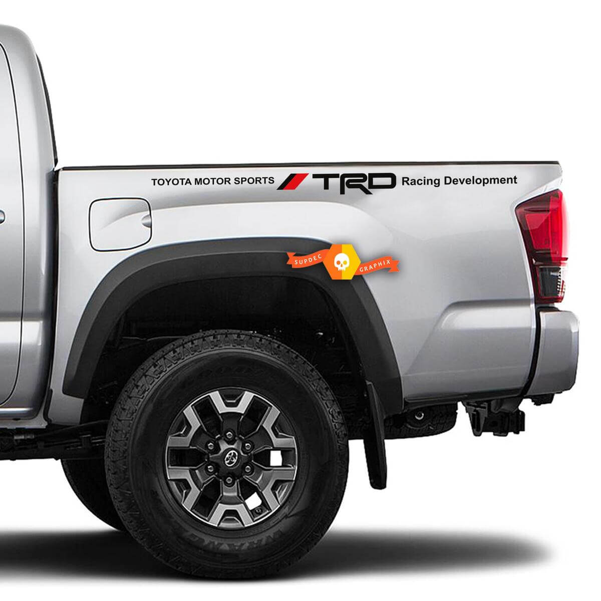 Toyota Motor Sports TRD Bedside Vinyl Decal Sticker for Toyota Tacoma