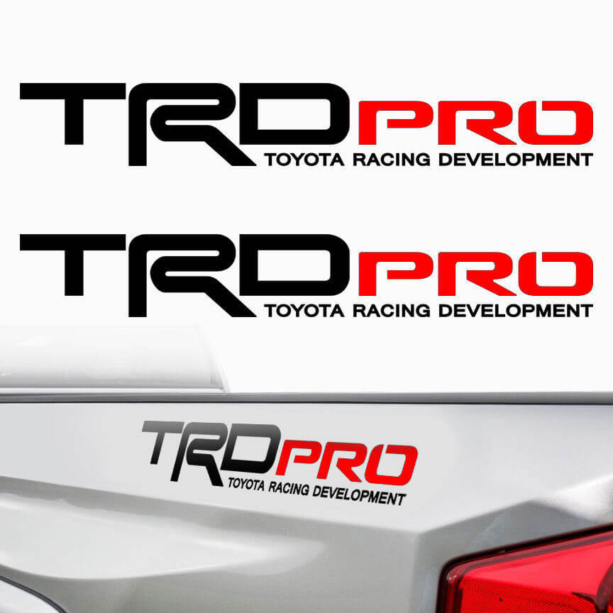 TRD Pro Side Vinyl Decal Kit for Toyota Tacoma and Tundra