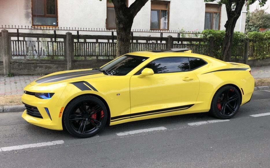 Eleven Piece Rally Hash and Rocker Stripe Kit Full Kit Vinyl Decal Sticker for Chevrolet Camaro 2016-2018
