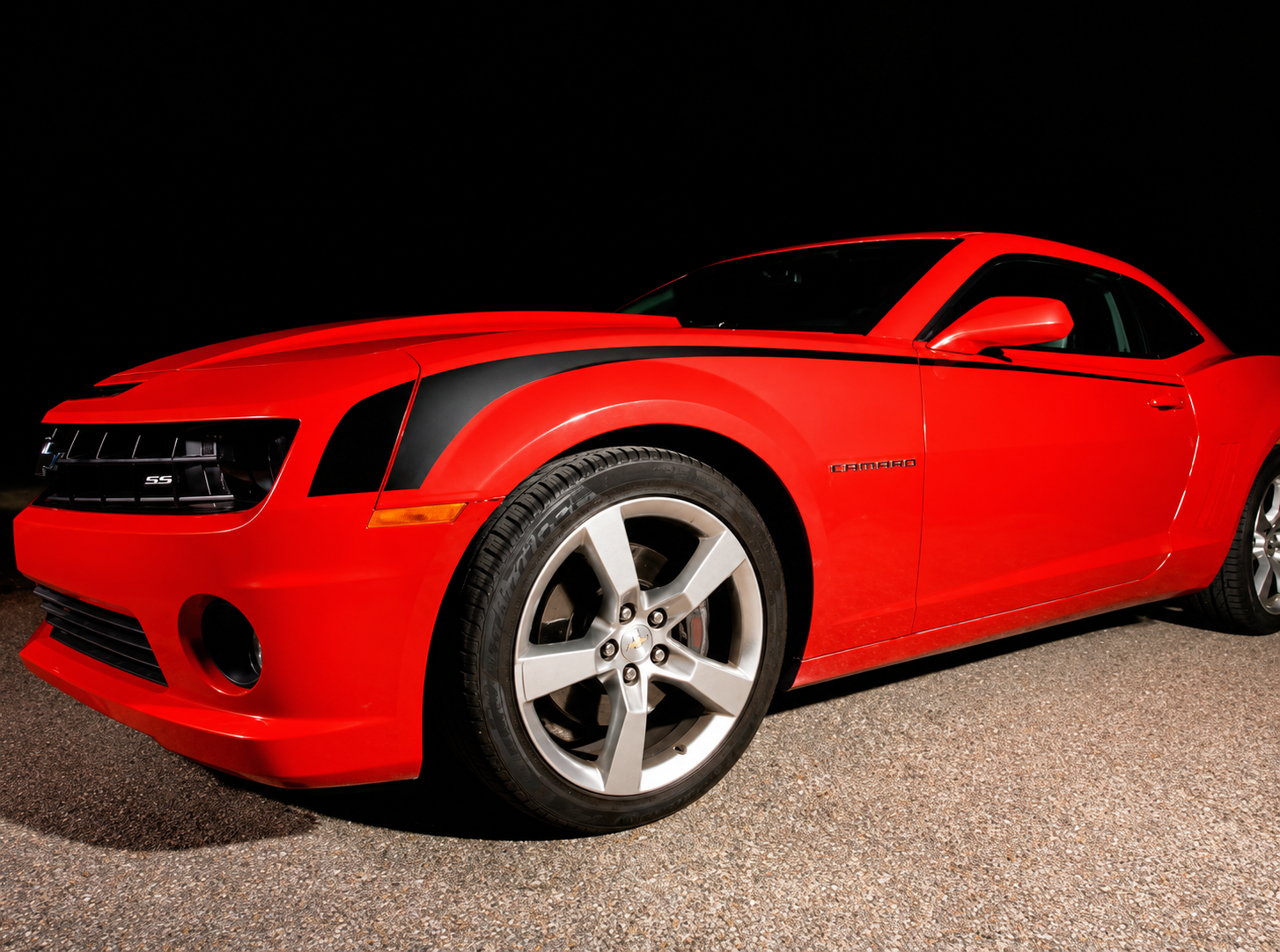 Hockey Stick Stripe Pair Side Vinyl Decal Sticker for Chevrolet Camaro 2010-2013
