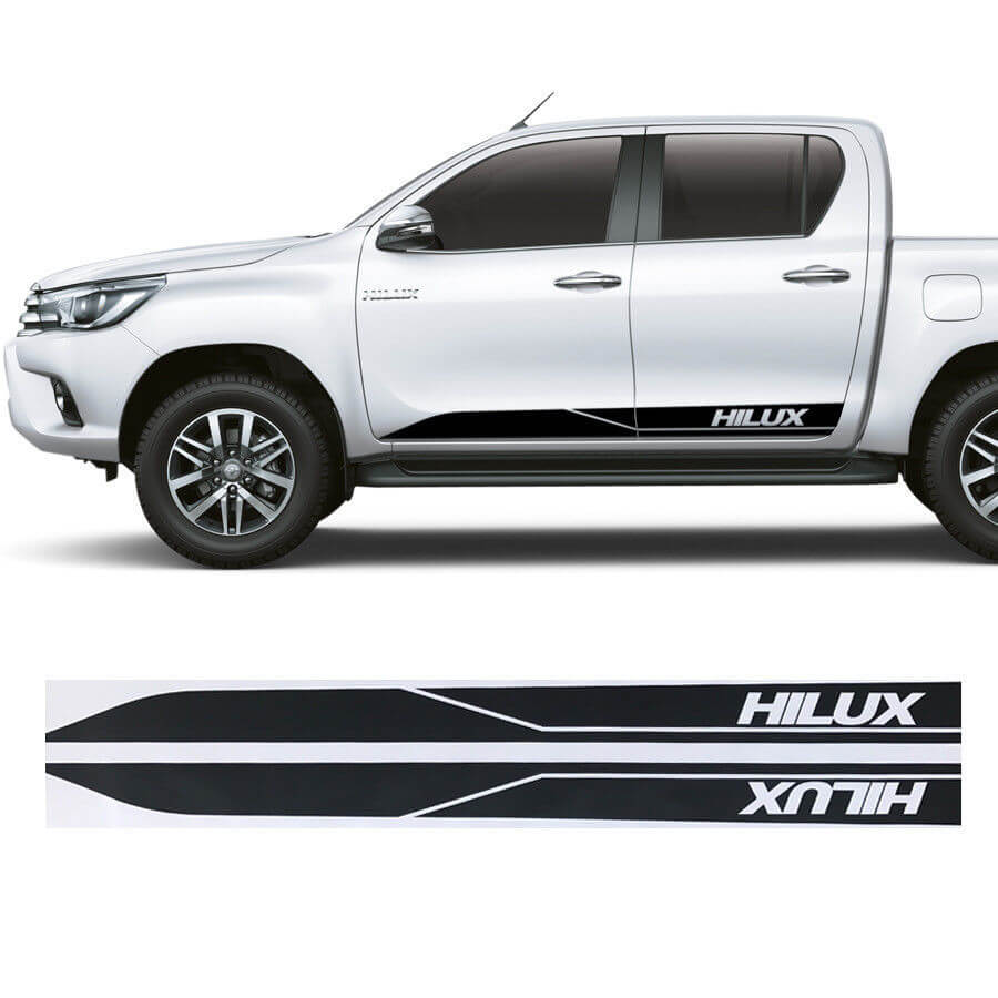 Branded Stripes Side Door Vinyl Decal Sticker for Toyota Hilux