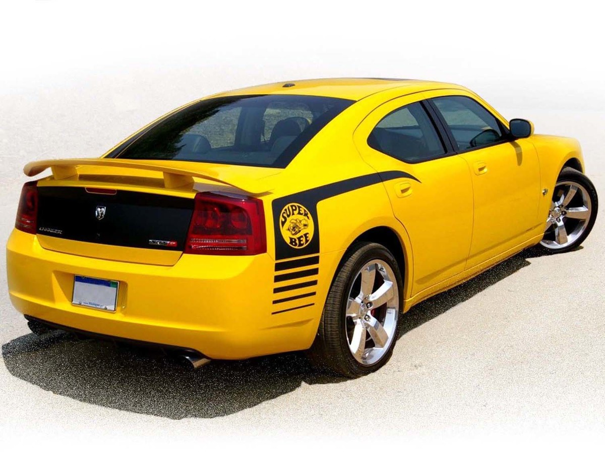 Dodge Charger hockey stick side bars Sticker Decal set pre-cut 2006 2007 2008 2009 2010

