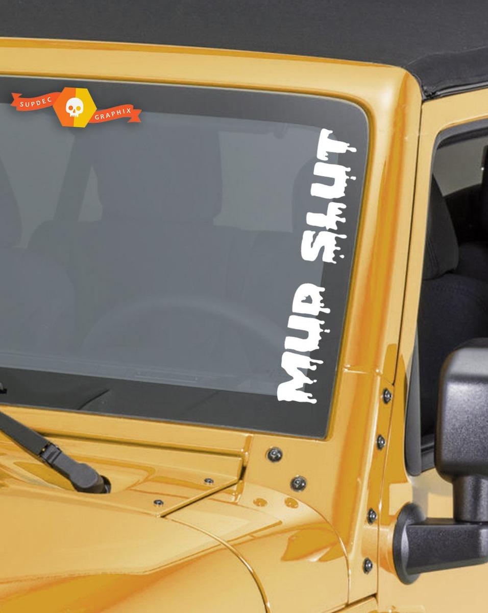 Mud Slut Funny Windshield Sticker Banner Vinyl Decal Off Road Truck For  Jeep 4x4