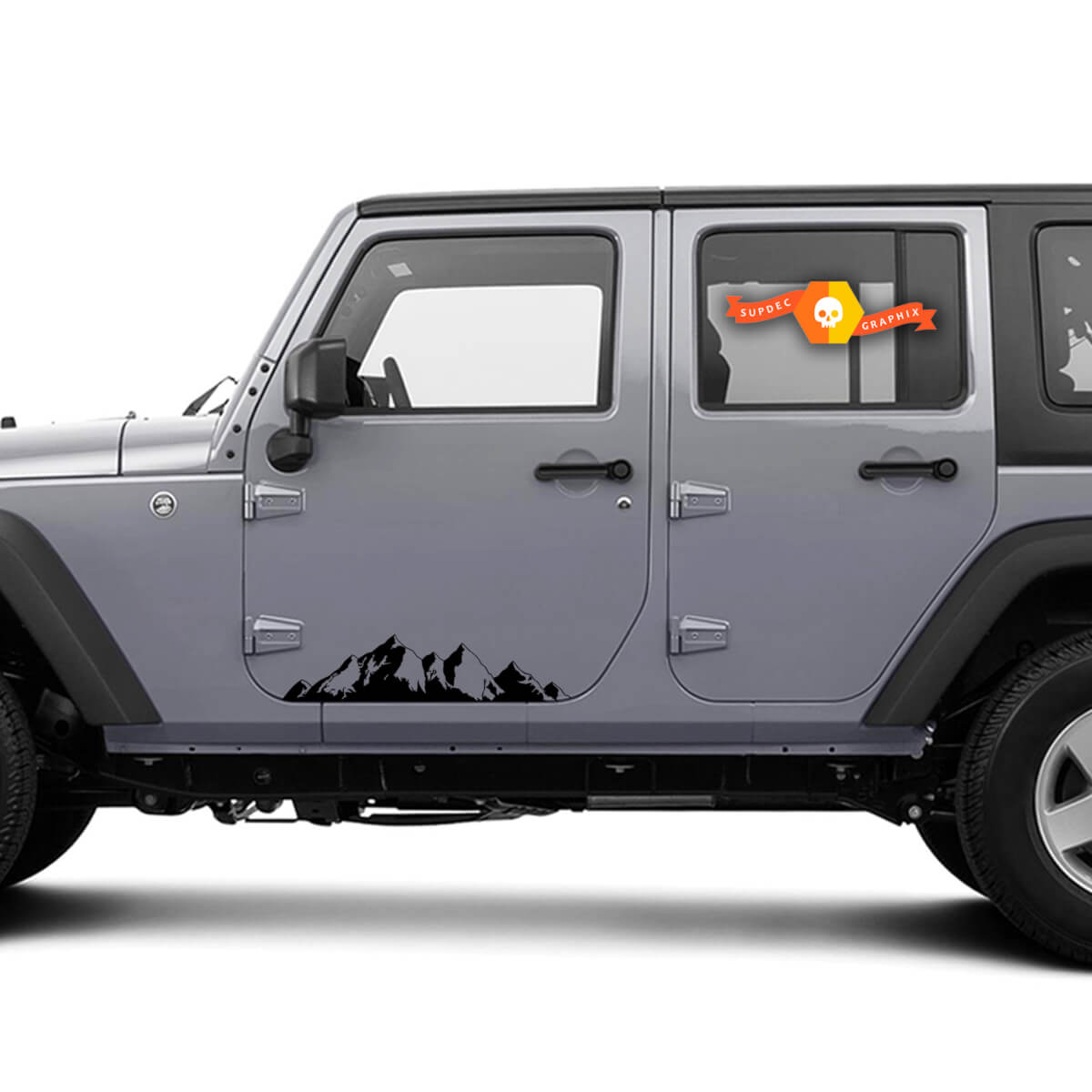 Mountain Stickers for car truck suv camper door body graphic decal window windshield vinyl custom forest Nature