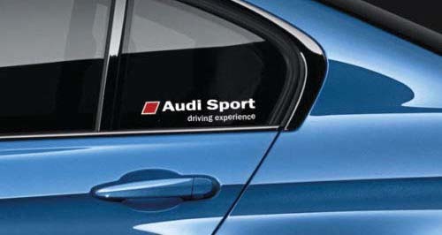 Audi Sport Decal Sticker S4 S3 S5 RS7 Driving Experience RS3 TTRS RED Pair