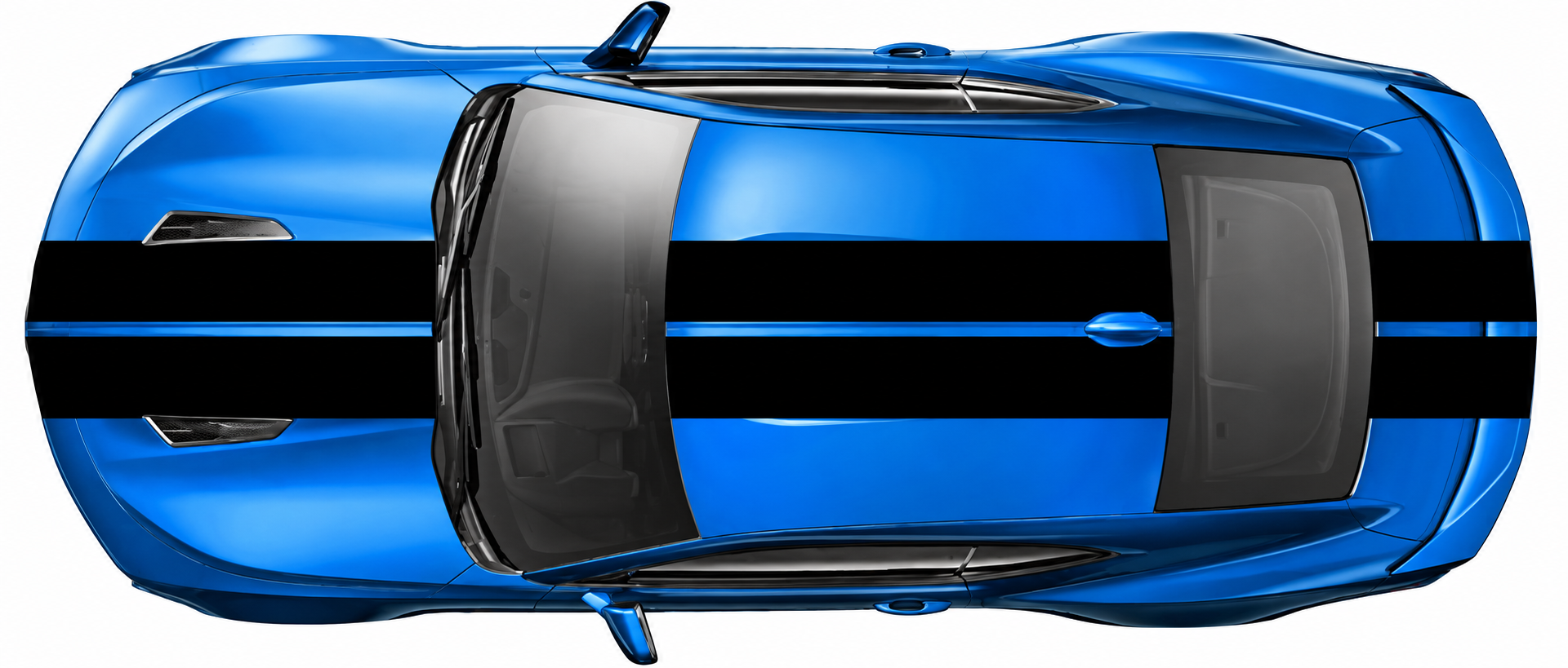 Pace Car Style Rally Stripe Kit Hood Roof Trunk Vinyl Decal Sticker for Chevrolet Camaro 2016-2024