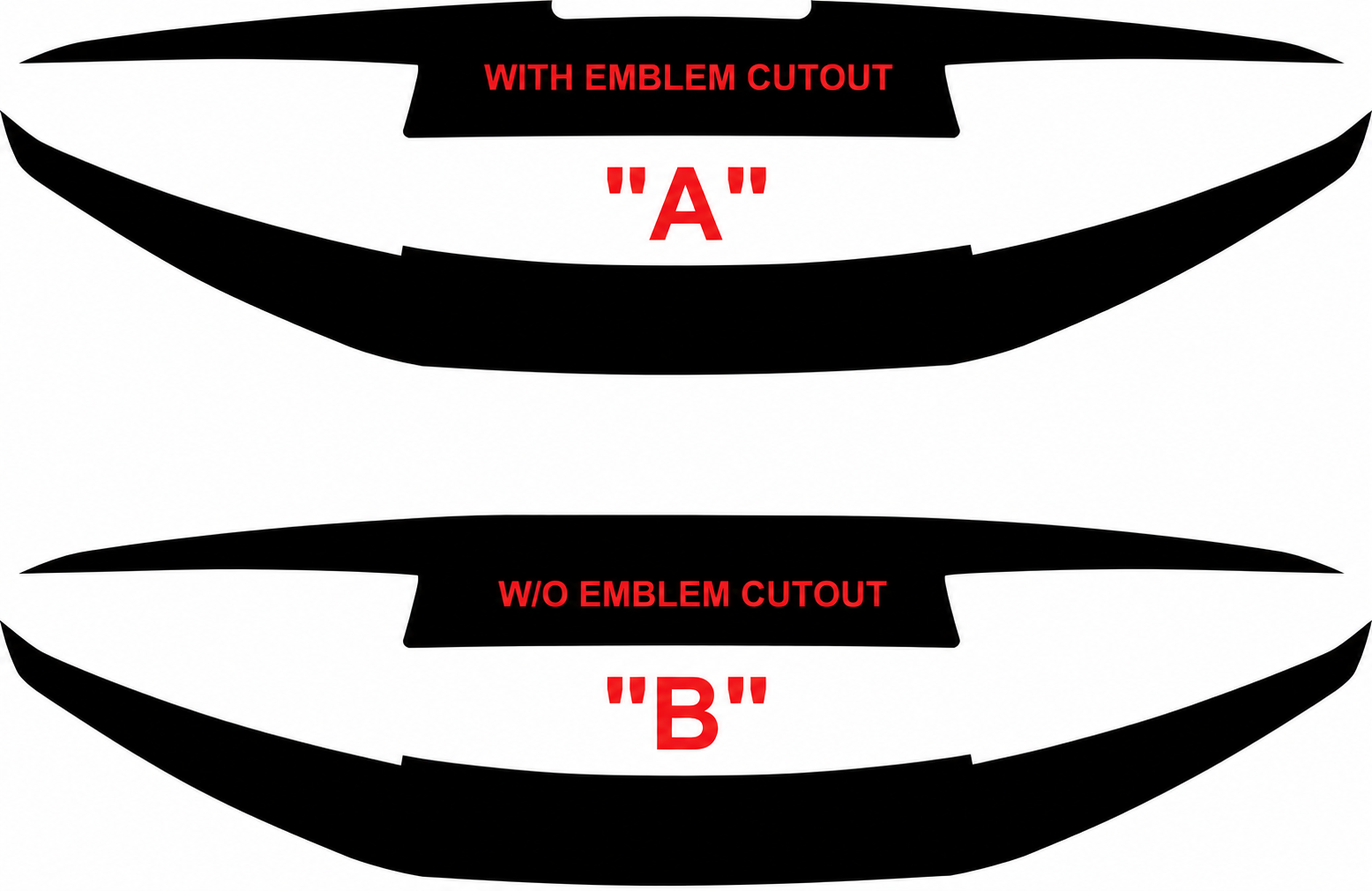 Rear Bumper Blackout Combo Kit Trunk Vinyl Decal Sticker for Chevrolet Camaro 2016-2024