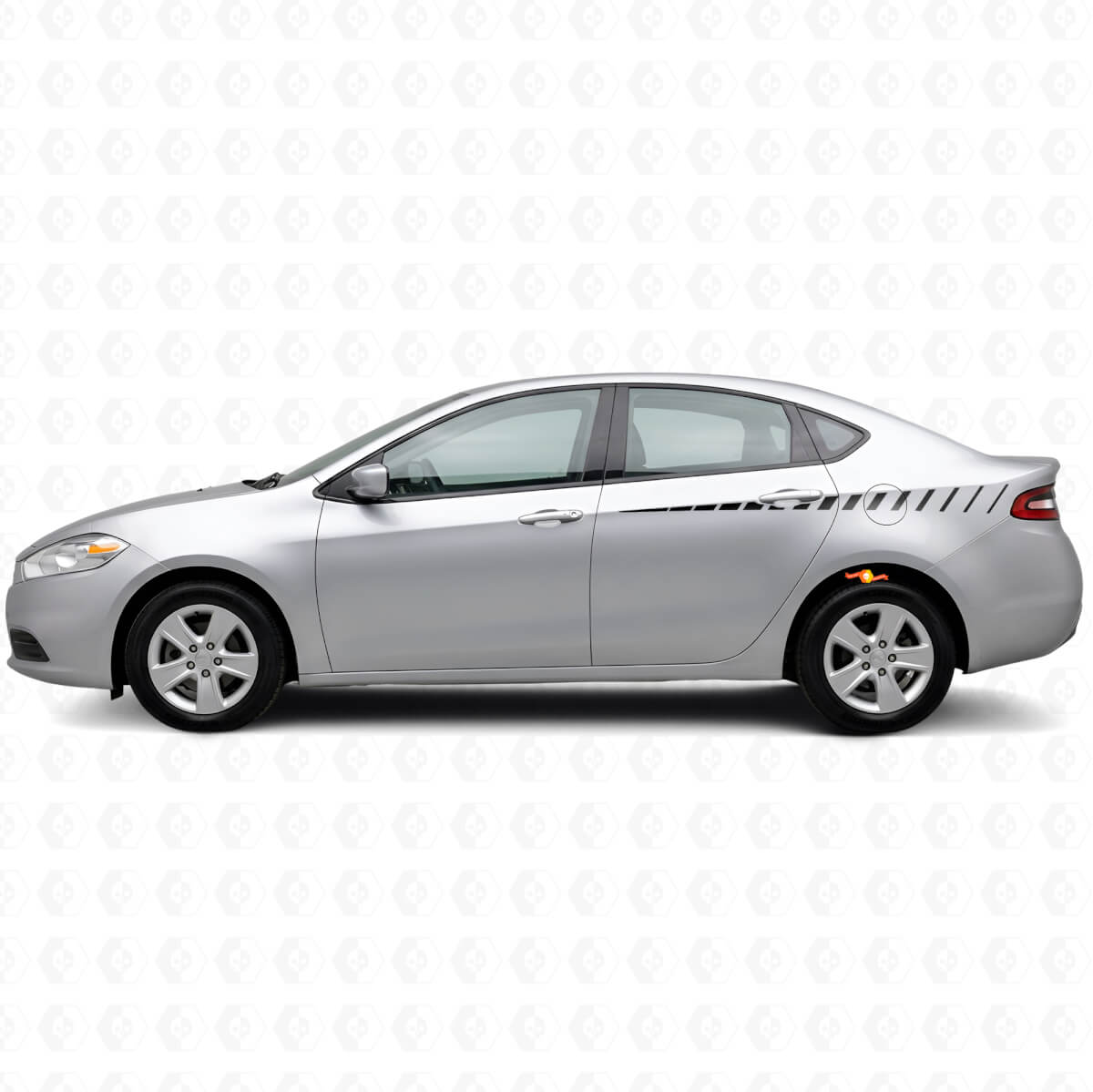 Broken Side Stripes Vinyl Decal Kit for Dodge Dart 2013+
