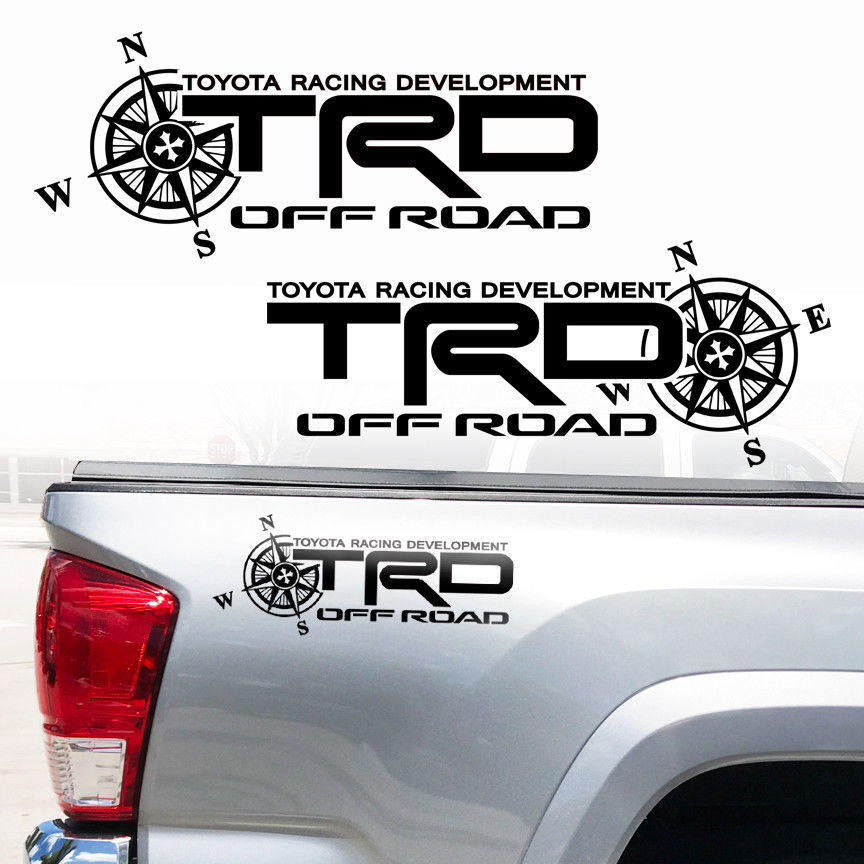 Toyota TRD Truck Off Road Racing Tacoma Tundra Compass Vinyl Sticker Decals