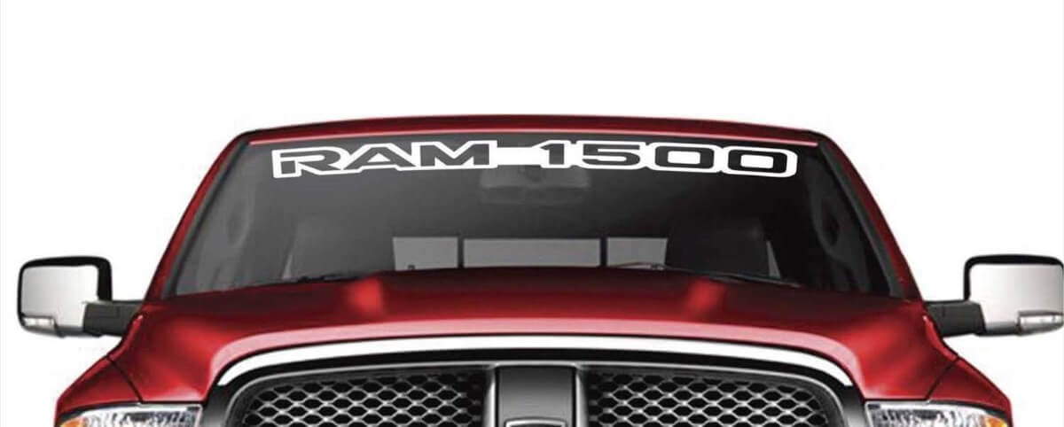 Branded Windshield Banner Vinyl Decal for Dodge Ram 1500