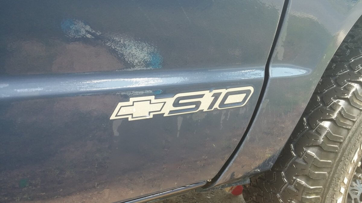 Chevy S10 Door Badge / Decal / Sticker - Set of 2 decals and your Choice of Color
