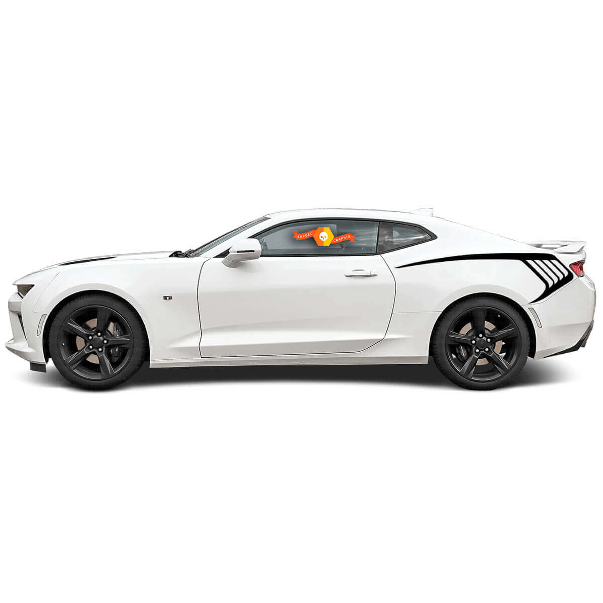 Rear Quarter Side Accent Stripe Vinyl Decals For Chevrolet Camaro 2016-2018 