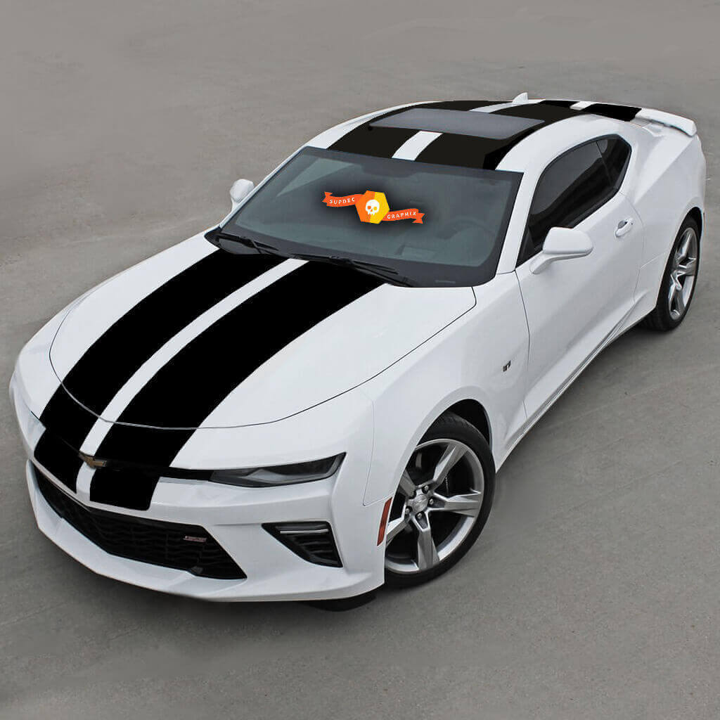 Over The Top Racing Double Vinyl Stripes Vinyl Decal Sticker 3 for Chevrolet Camaro