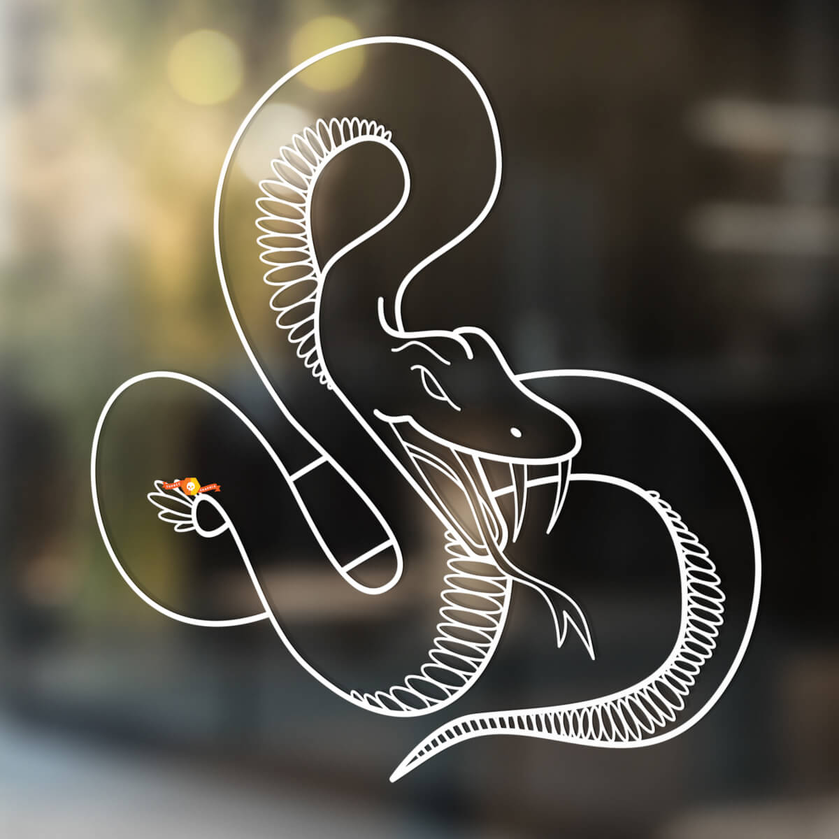 Snake Vinyl Art Wall  Window Bathroom Sticker Decal removable#16