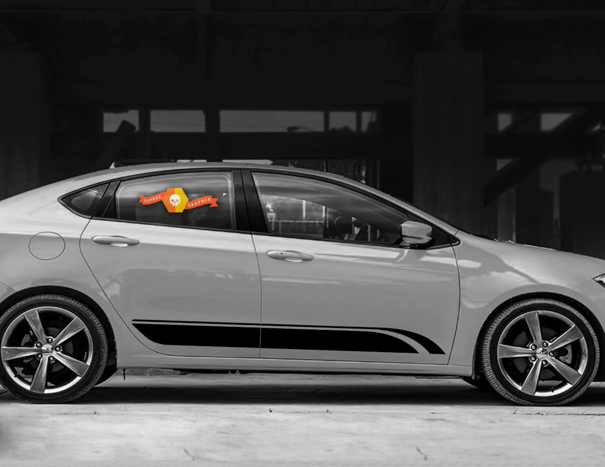 Bassezza laterala delle minigonne porte 4 per Dodge Dart