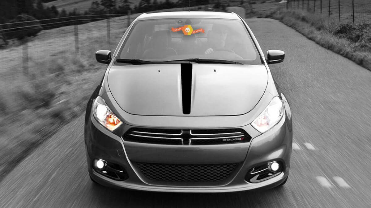 Dodge Dart 2013-2020 Hood Center Accent Stripes
