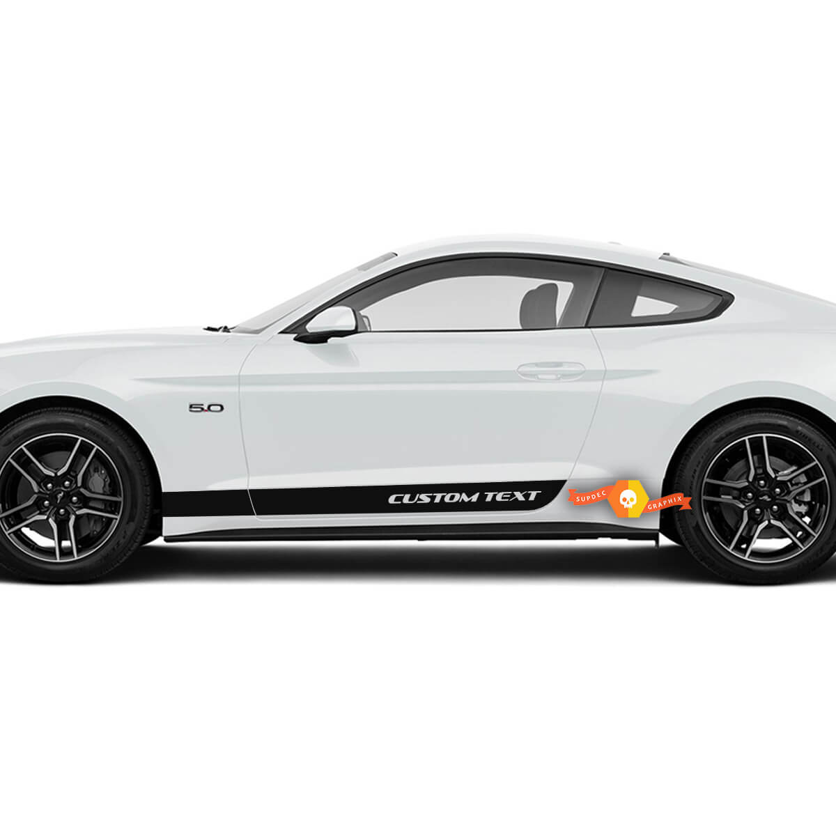 FORD MUSTANG 2015- 2020 LOWER DOOR SIDE ROCKER PANEL STRIPES
