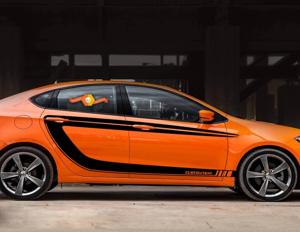 Side Accent C-stripes Vinyl Decal Sticker 2 for Dodge Dart