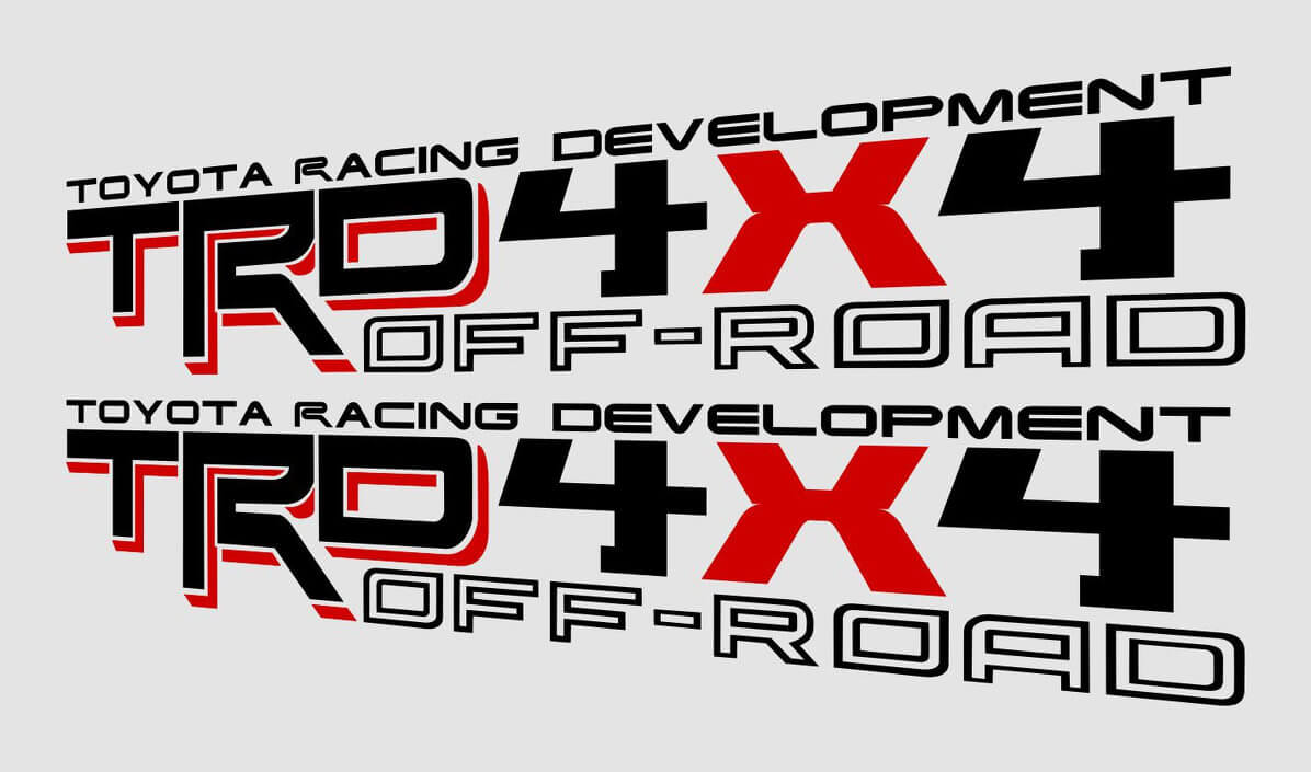TRD 4X4 OFF ROAD v10 decals stickers Toyota sport truck sticker graphics oem replacement Tacoma Tundra 4runner
