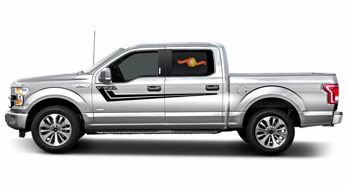 2X Ford F-150 HOCKEY side Vinyl Decals graphics rally sticker 2017-2018
