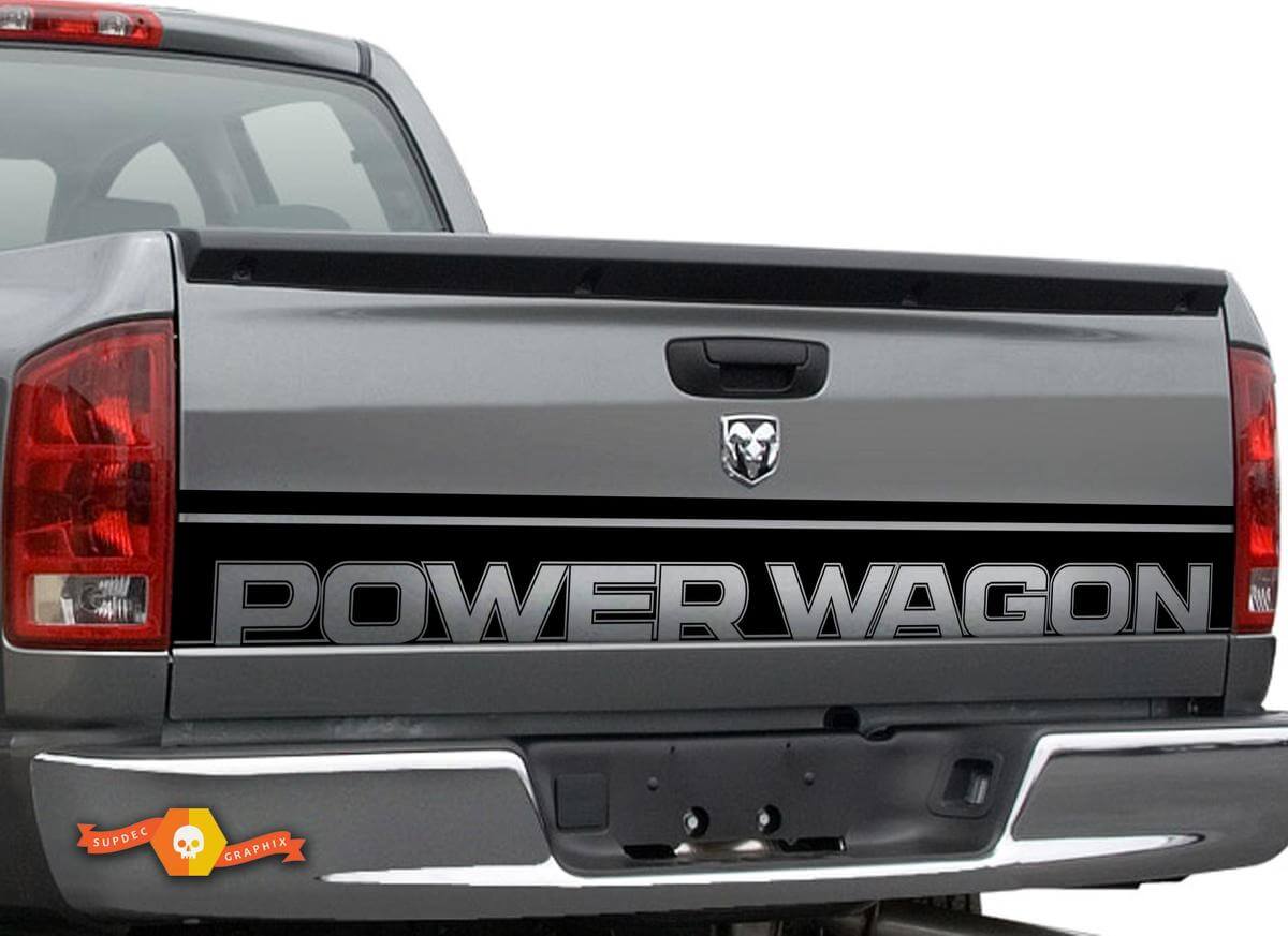 Power Wagon Tailgate Accent Stripe Vinyl Decal for Dodge Ram 1500 2010-2018