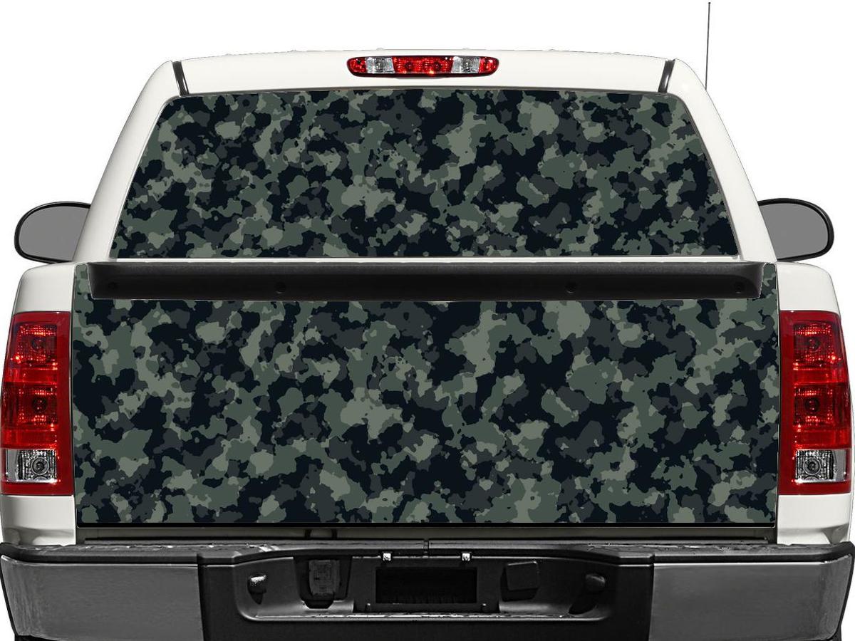 Camo Camouflage Rear Window OR tailgate Decal Sticker Pick-up Truck SUV Car
