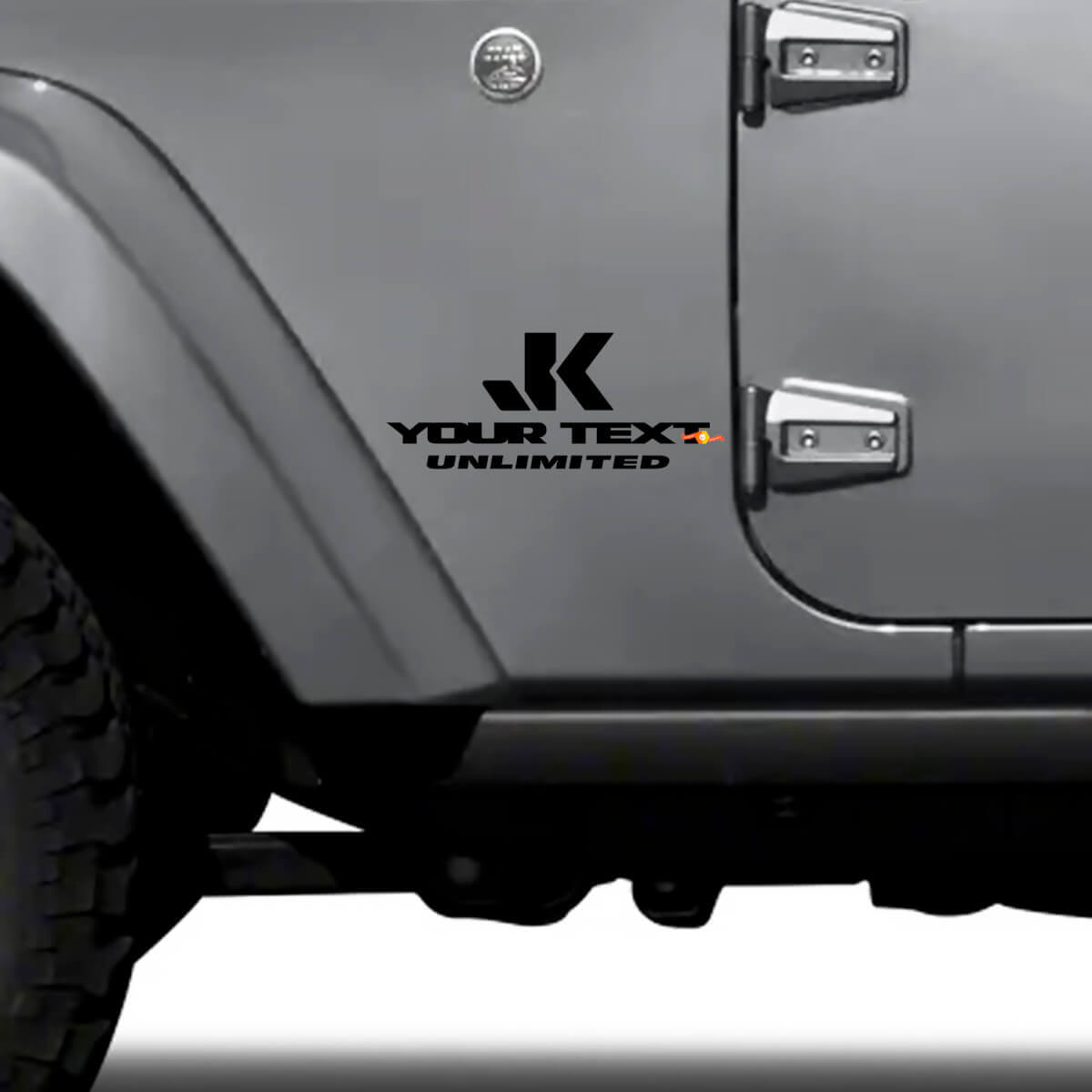 Custom JK Unlimited Side Vinyl Decal Set for Jeep Wrangler