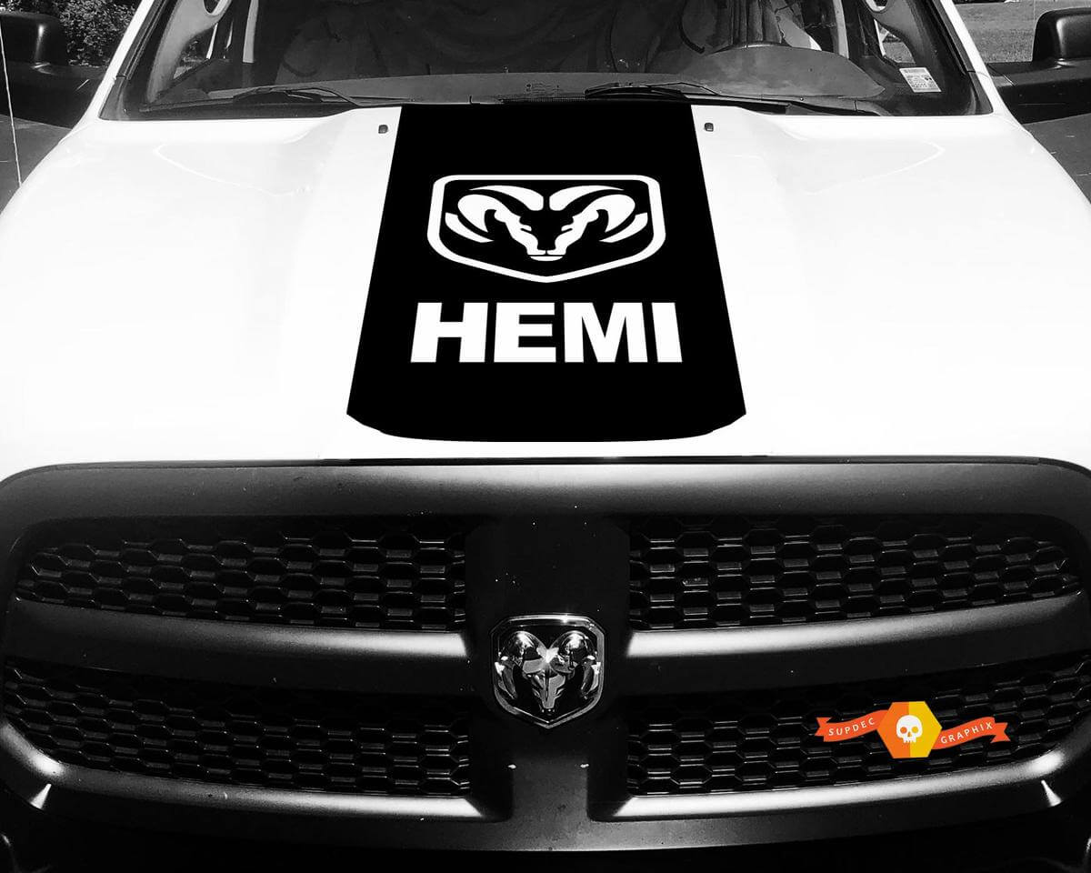 1500 2500 3500 Truck Vinyl Racing Decals Stripe Hemi Ram Dodge Hood Stickers  #76
