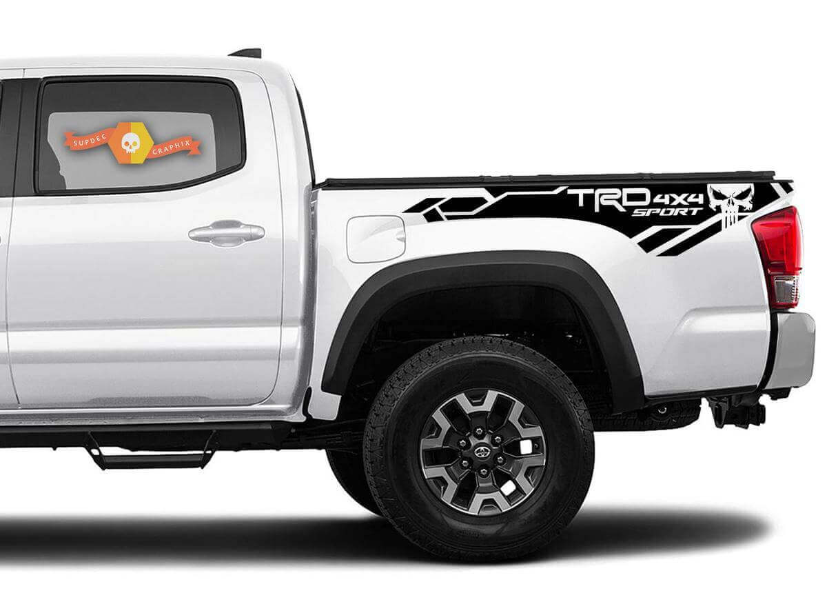 TRD 4x4 Sport Punisher Side Vinyl Decal Kit for Toyota Tacoma 2016-2020