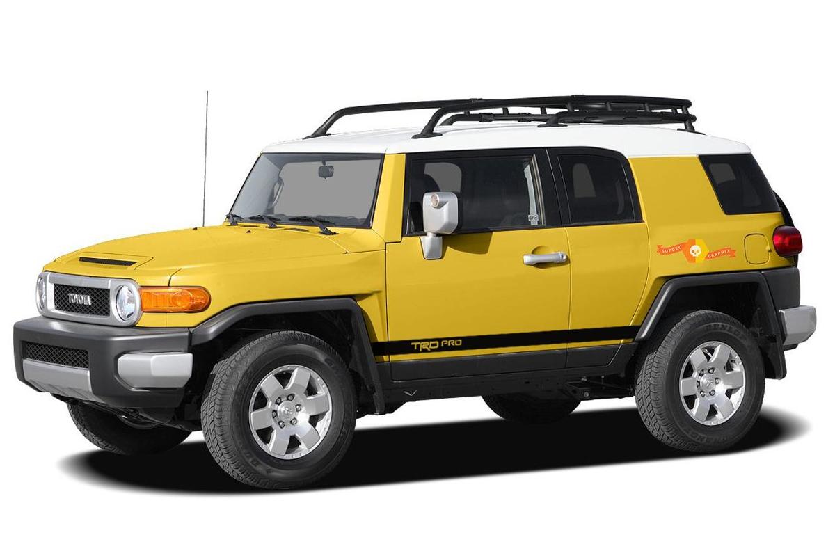 TRD Pro Blackout Line Side Vinyl Decal Sticker for Toyota FJ Cruiser
