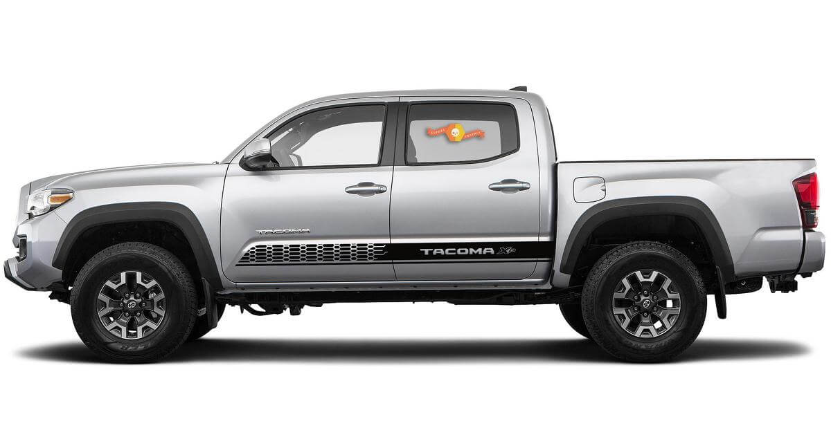 2X Toyota Tacoma 2016-2019 (X-P) side Vinyl Decals graphics rally sticker kit
