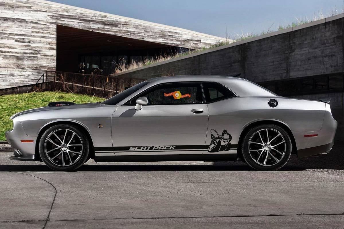 Scat Pack Side Sripes Vinyl Decals for Dodge Challenger 2009-2018