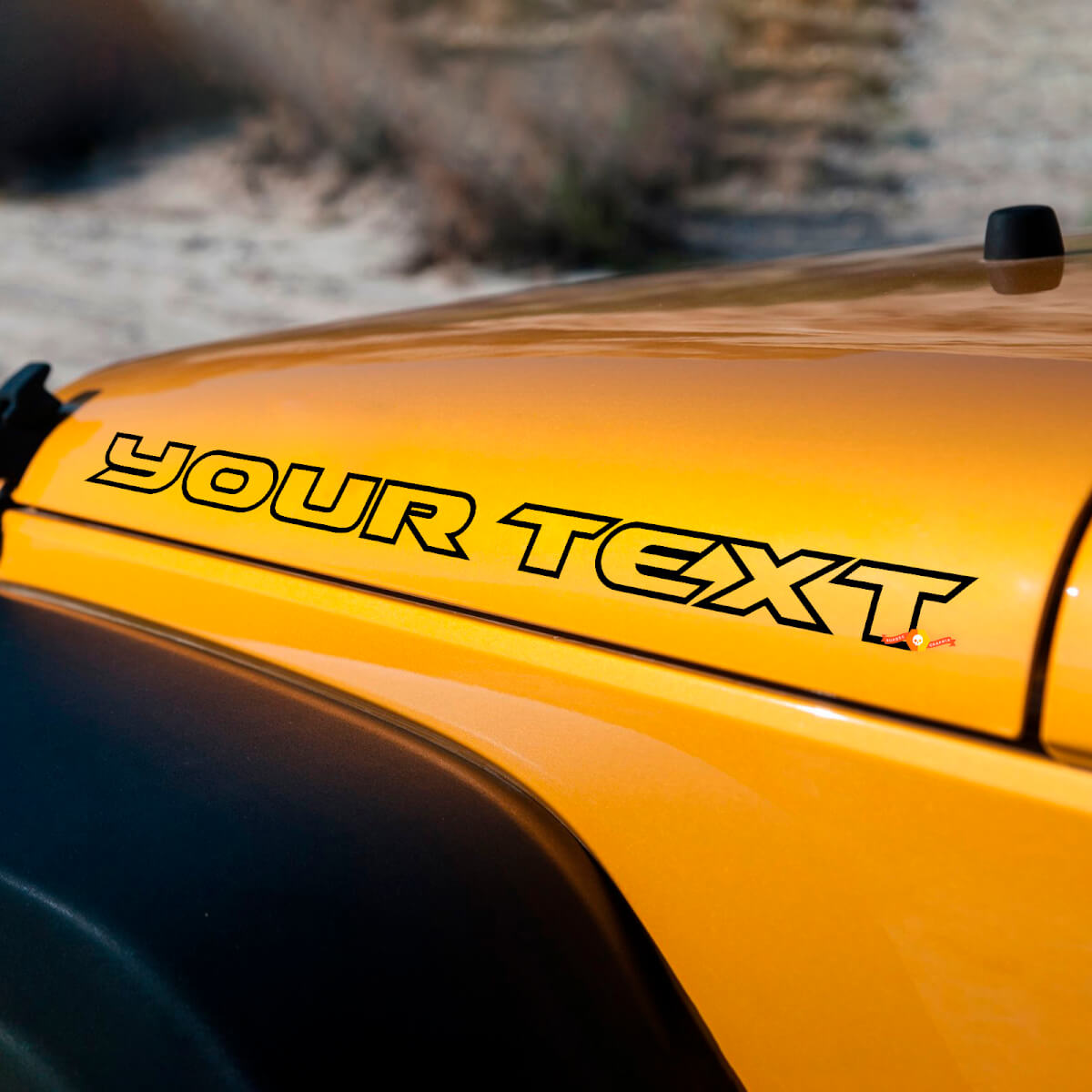 Autocollant Vinyle Personnalisé pour Capot Jeep Wrangler Rubicon