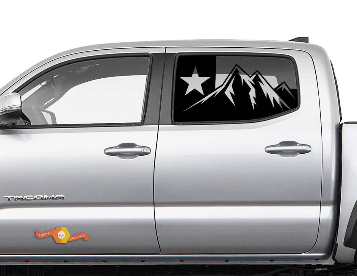 Texas Flag Rear Window Vinyl Sticker Decal For Jeep Toyota Dodge Trucks