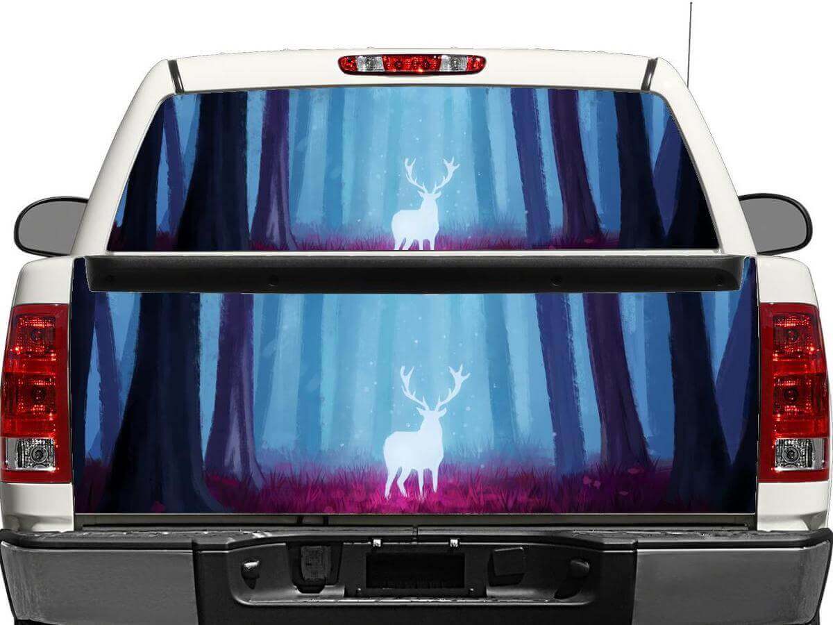 Magic Deer Rear Window or Tailgate Vinyl Decal for Pick-up Trucks SUVs 