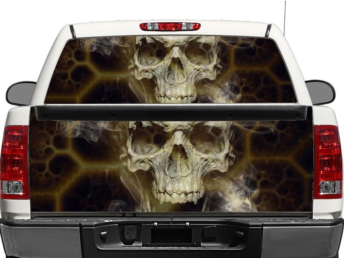 Skull Death Rear Window Decal Sticker For Ute SUV Car