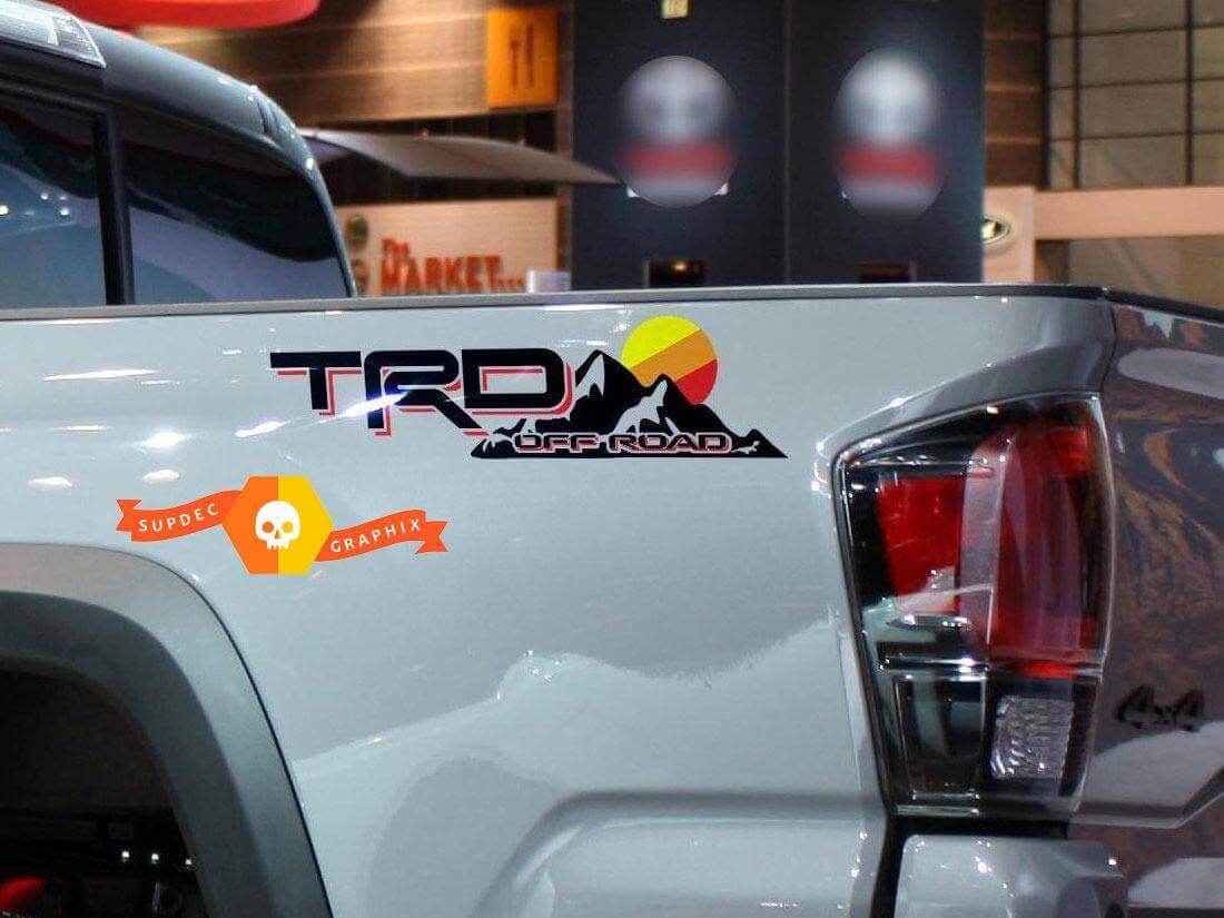 TRD Off Road Mountain Style Side Vinyl Decal for Toyota Tacoma Tundra