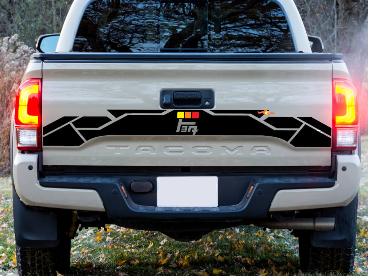 Tailgate Vintage TEQ Vinyl Stickers Decal fit to Tacoma 16-23