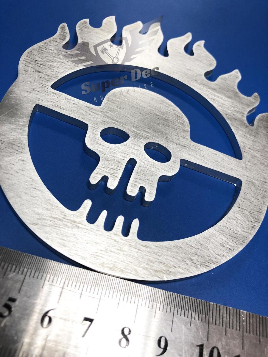 Mad Max Fury Road Metal Aluminum Badge Bed Side Emblem Aluminium
