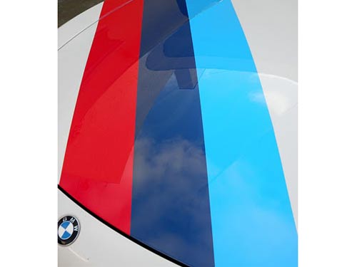Motorsport Style Triple Hood Stripes Vinyl Decal for BMW