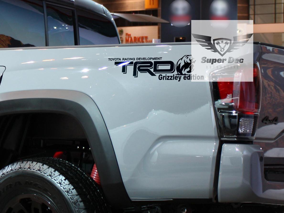 TRD Grizzley Edition Bedside Vinyl Decal Sticker for Toyota Tundra